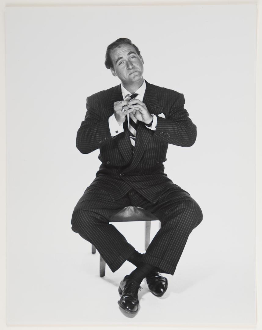 Sid Cesar black and white photograph by Philippe Halsman [link goes to collection database entry]