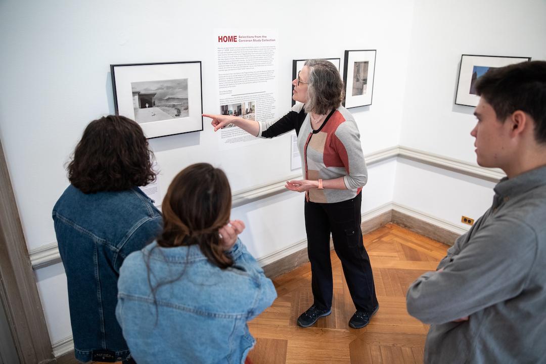 Class visits the Luther W. Brady Art Gallery